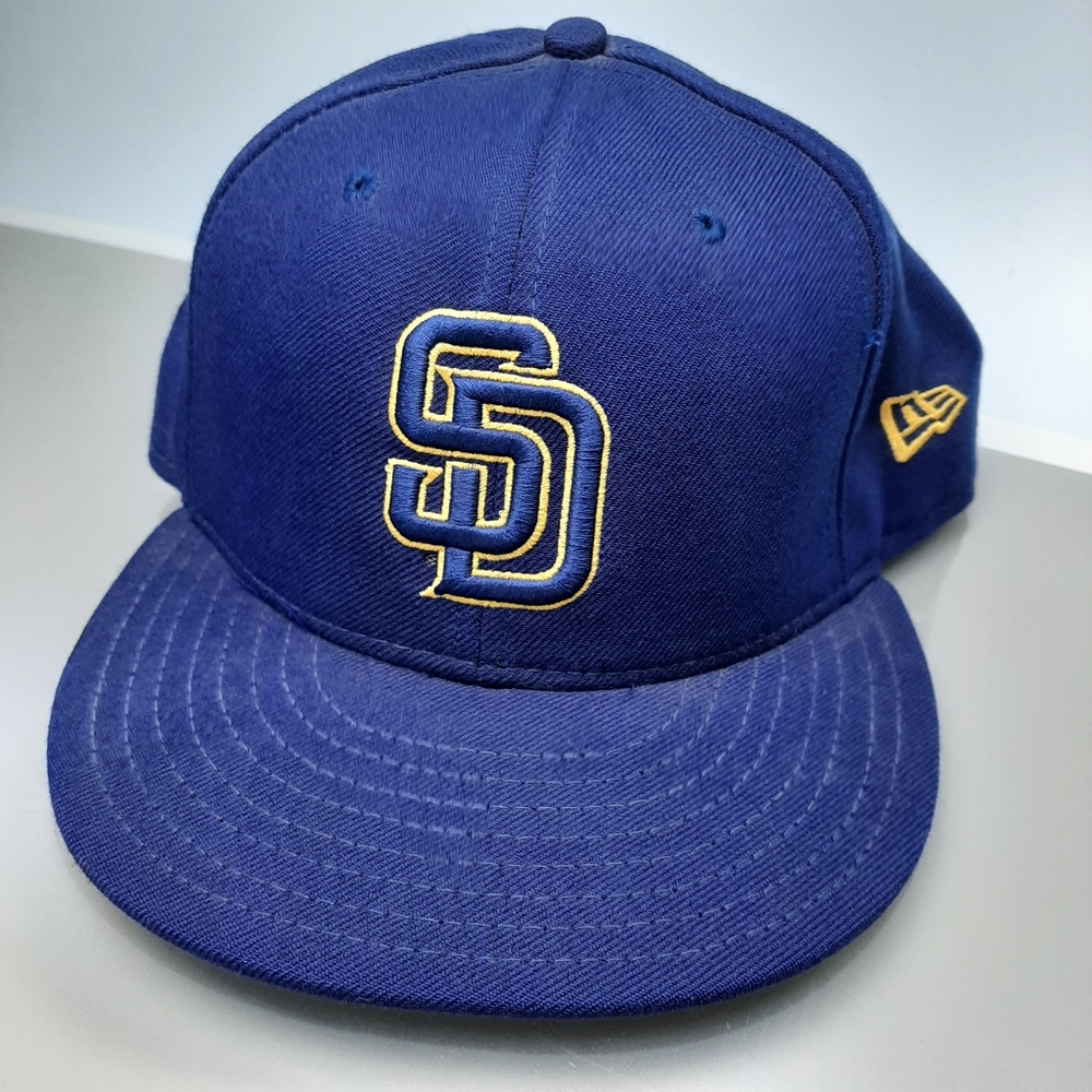 San Diego Padres Baseball Hat Genuine Merchendise 59Fifty Blue Men's 7.5 -59.6CM